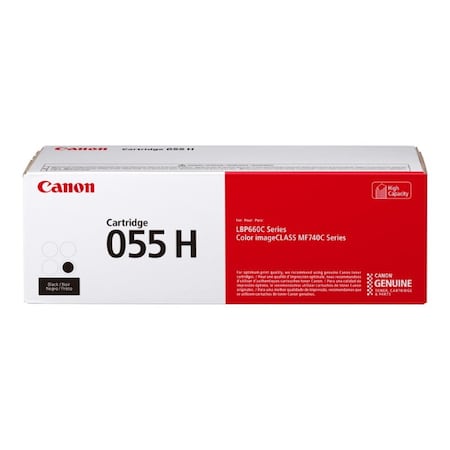 Canon Canon, CRG-055 BK H High Yield Black Toner Cartridge, 7600 Yield 3020C001AA